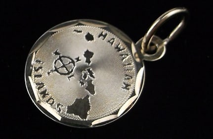 Mint Vint Sterling Silver Hawaiian Islands Pendant Charm