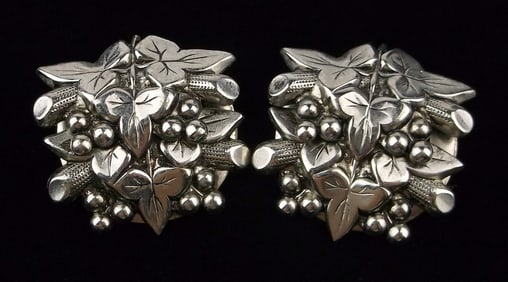Stunning Vintage 1960s Grapevine Earrings Set