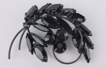 Mint Vintage 1950s Rhinestone Brooch