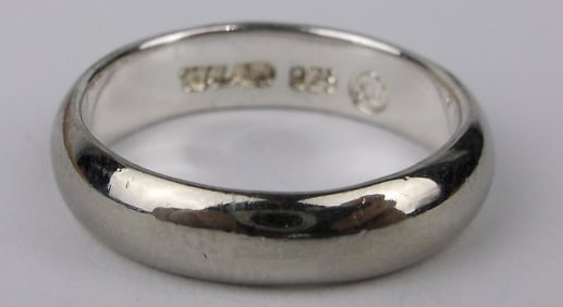 Stunning Vintage Thick Sterling Silver Band Ring 6