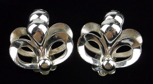 Gorgeous Vintage 1960s Atomic Era Bomb Earrings