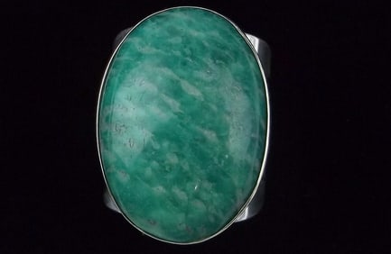 Big Mint Heavy Jay King Sterling Silver Amazonite Ring 7 Desert Rose