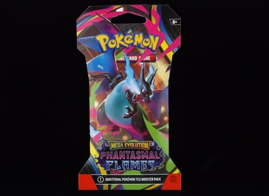 New Sealed Pokemon TCG Phantasmal Flames Pack Mega Evolution
