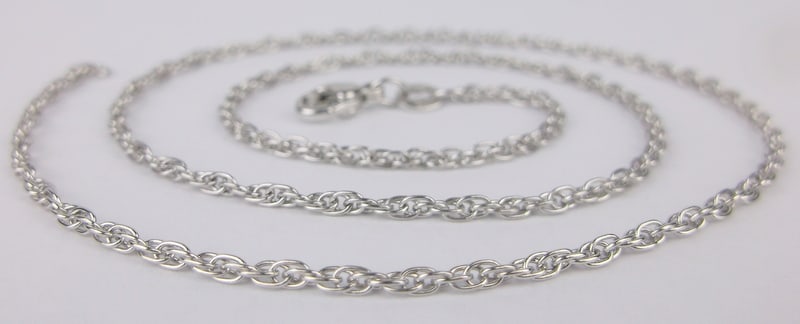 Mint Vint James Avery Sterling Silver Helix Rope Chain Necklace 16.5" (1 of 3)