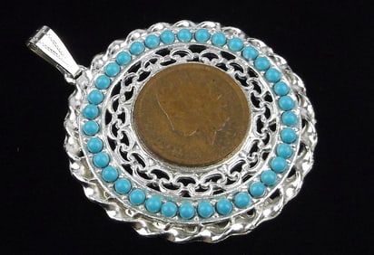 Mint Vintage 1903 US Indian Head Penny Pendant
