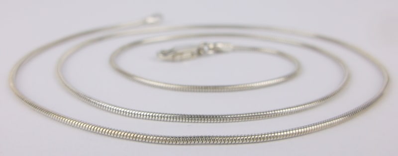 Mint Vintage Italian Sterling Silver Chain Necklace 18": Guaranteed Solid 925 Sterling Silver, in Excellent Condition
