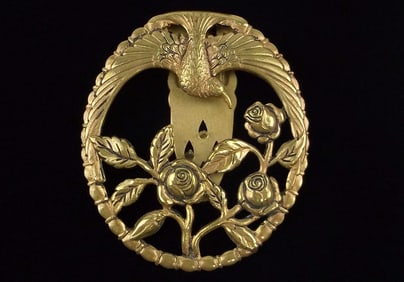 Stunning Vint 1920s Art Deco Sparrow Rose Fur Clip Brooch