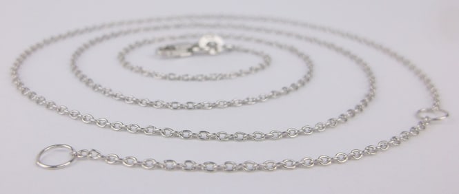 Mint Vintage Italian Sterling Silver Chain Necklace 20"