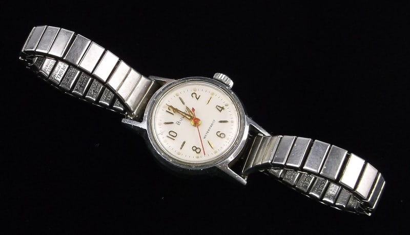 Stunning Vintage 1950s Bulova Wristwatch Works Great: excellent condition