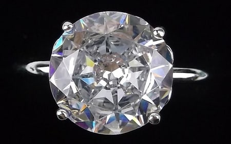 New Vintage Designer DBJ Sterling Silver Engagement Ring 7