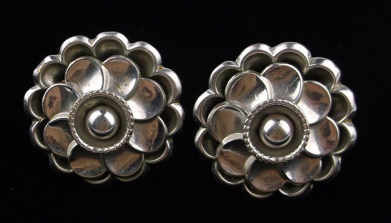 Stunning Vintage 1960s Barclay Atomic Era Earrings Set: excellent condition