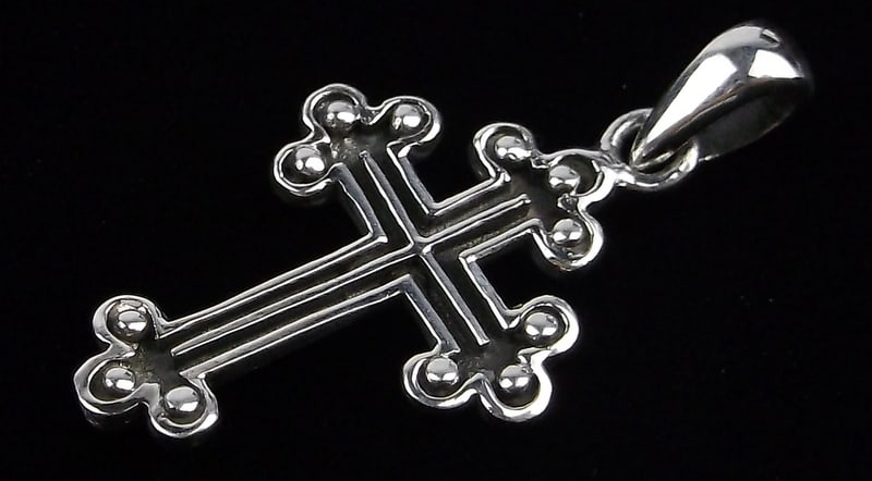 Mint Vintage Sterling Silver Cross Pendant (1 of 2)