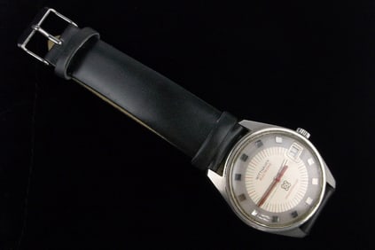Stunning 1960s Wittnauer Transistorized Atomic Era Watch Works Great