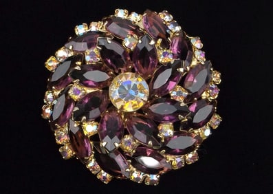 Big Mint Vintage 1960s Juliana Rhinestone Brooch