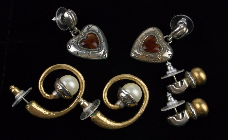 3 Gorgeous Vint Brighton Earrings Sets Lot (1 of 2)