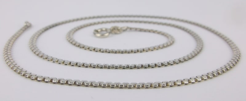 Mint Vint Thick Italian Sterling Silver Chain Necklace 18" (1 of 2)