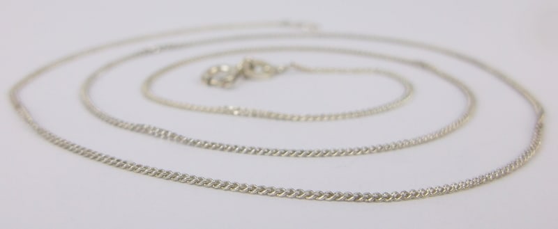 Stunning Vintage Italian Sterling Silver Chain Necklace 18" (1 of 2)