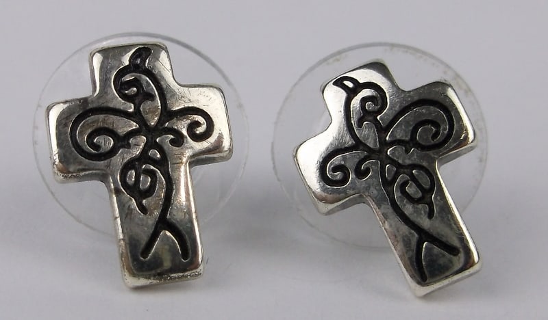 Mint Vintage Brighton Cross Earrings Set (1 of 1)