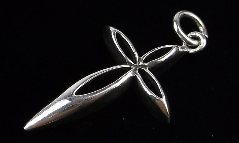 Mint Vintage Sterling Silver Cross Pendant (1 of 2)