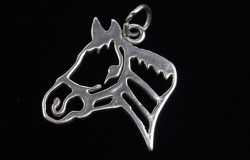 Mint Vintage Sterling Silver Horse Pendant (1 of 2)