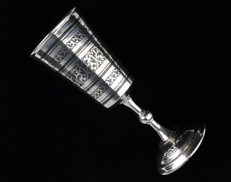 Stunning Antique Early 1900s Solid Sterling Silver Cup 44.51g (1 of 5)