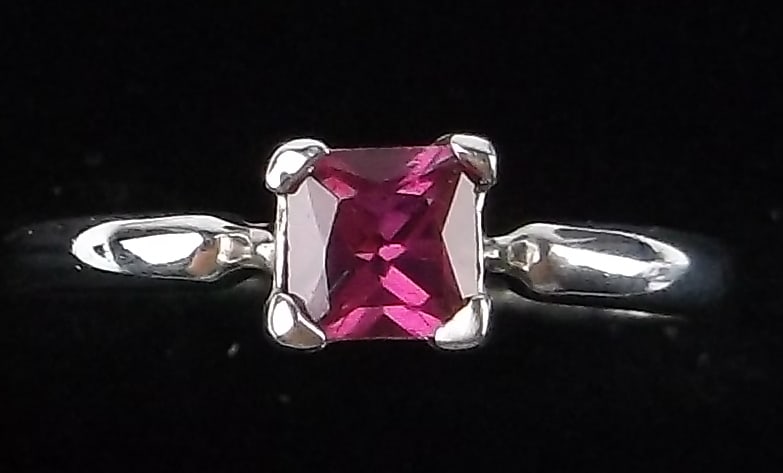 New Vintage Sterling Silver .25ct Ruby Ring 4.25 (1 of 3)