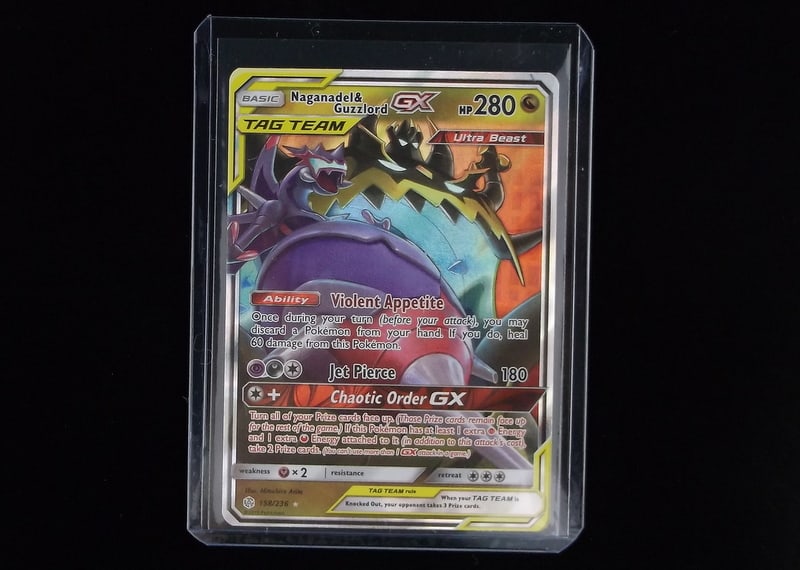 Mint 2019 Pokemon Nagandel Guzzlord Tag Team GX Ultra Rare (1 of 2)