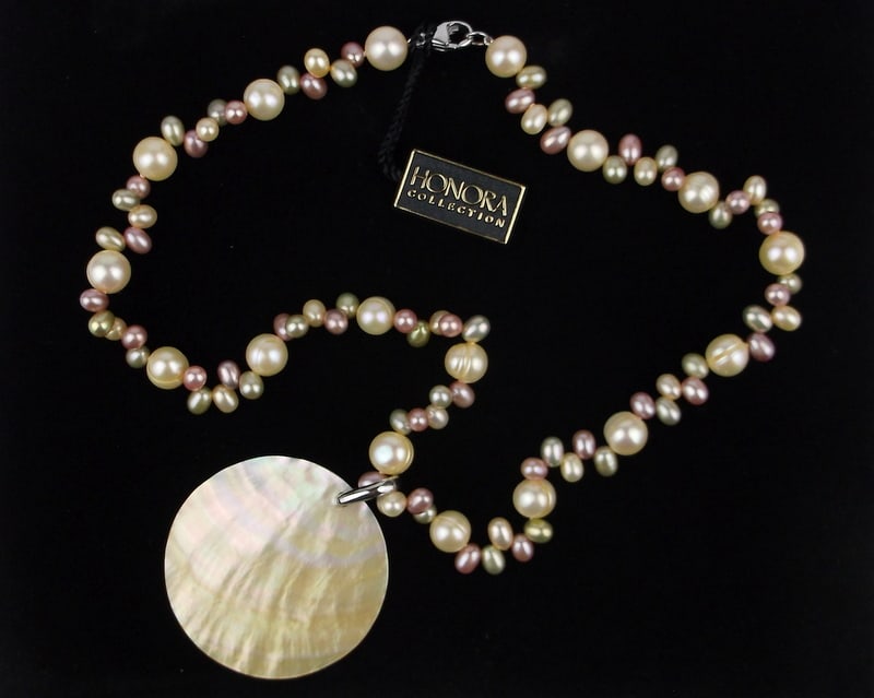 New Boxed Honora Sterling Silver Pearl Necklace 18" (1 of 3)