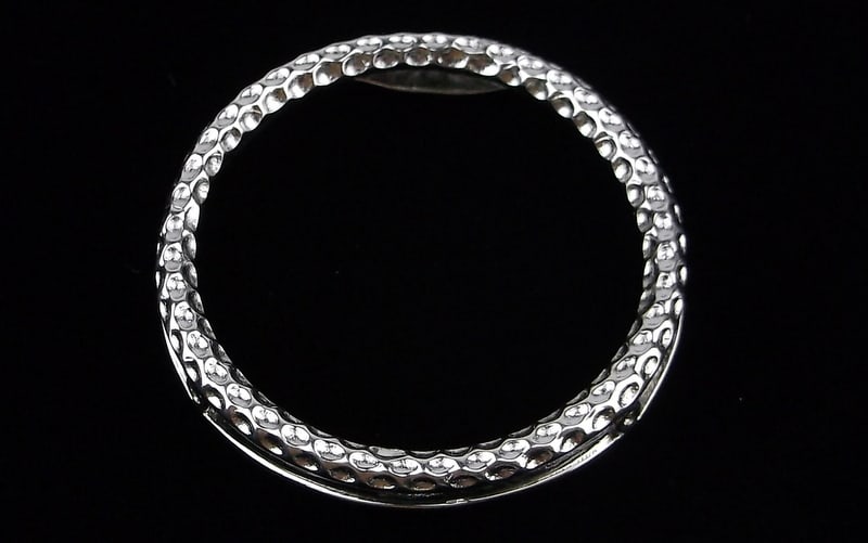 Mint Designer Sterling Silver Hoop Pendant (1 of 2)