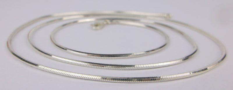 Mint Thick Vintage Italian Sterling Silver Chain Necklace 24": Guaranteed Solid 925 Sterling Silver, in Excellent Condition