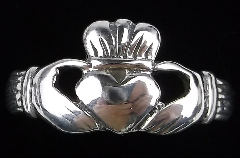 Mint Vintage Sterling Silver Claddagh Ring 11: Guaranteed Solid 925 Sterling Silver, in Excellent Condition