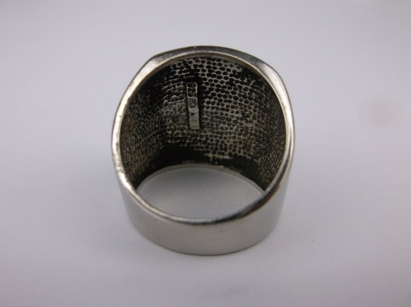 Big Thick Sterling Silver Wide Ring 9 - 3