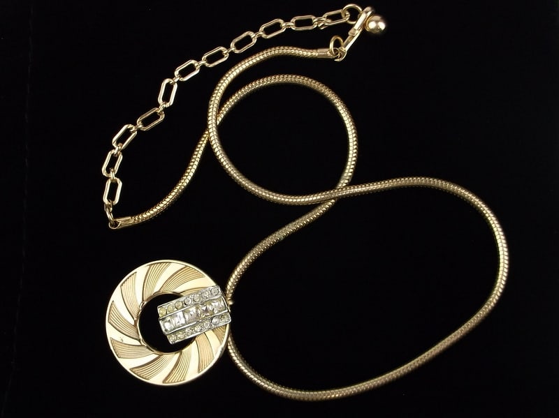 Mint Vintage 1950s Coro Craft Rhinestone Necklace 17" (1 of 3)