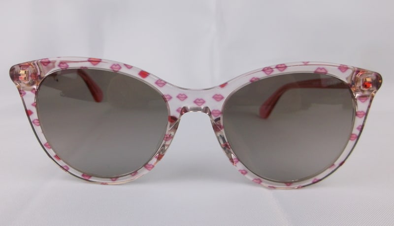 New Kate Spade Pink Kiss Cat Eye Sunglasses: w Our New Sunglasses are Store Display Models so they are brand new but they have been handled so they may need to be cleaned off on the lenses, or cleaned on the sides, and there could be a minor scu