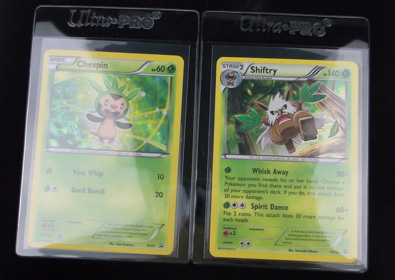 NM-M 2013-14 Pokemon Shiftry Chespin Black Star Promo Holos: q A Genuine Pokemon TCG Card in the listed condition in title, all are Unplayed