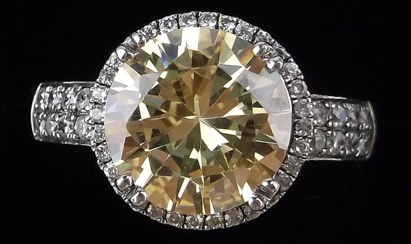 Mint Thick Designer Sterling Silver Cocktail Ring 7 (1 of 2)