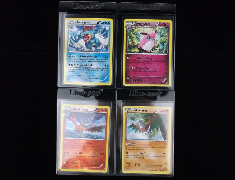 4 M & NM 2014 Pokemon Rare Holo Rev Holo Lot Hawlucha Talonflame: q A Genuine Pokemon TCG Card in the listed condition in title, all are Unplayed