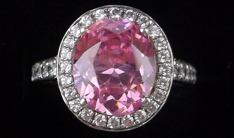 New Elanza Sterling Silver 5ct Pink Tourmaline Cocktail Ring 7: Solid Sterling Silver Guaranteed, in Brand New Never Worn Condition.