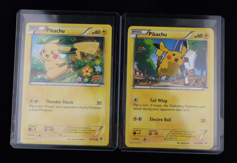 2 NM 2014-15 Pokemon Pikachu Card Lot: q A Genuine Pokemon TCG Card in the listed condition in title, all are Unplayed