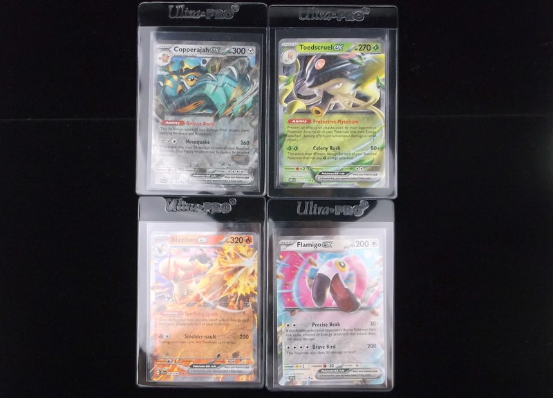 4 Mint 2023-25 Pokemon EX Ultra Rare Lot Blaziken More: q A Genuine Pokemon TCG Card in the listed condition in title, all are Unplayed