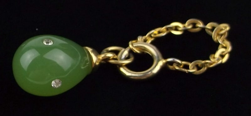 Mint Vintage Joan Rivers Faberge Style Egg Pendant Enameled: Mint Condition, In Like New Condition, Perfect
