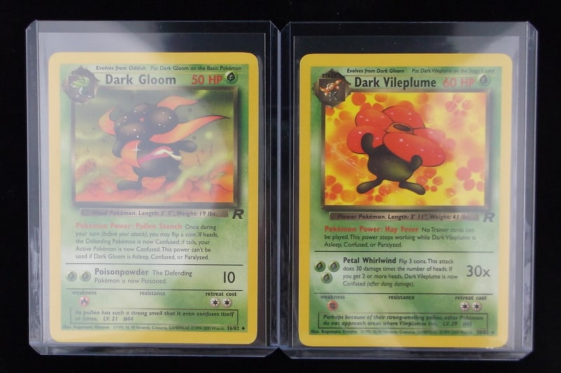Mint 2000 Pokemon Team Rocket Rare Dark Vileplume Dark Gloom WOTC: q A Genuine Pokemon TCG Card in the listed condition in title, all are Unplayed