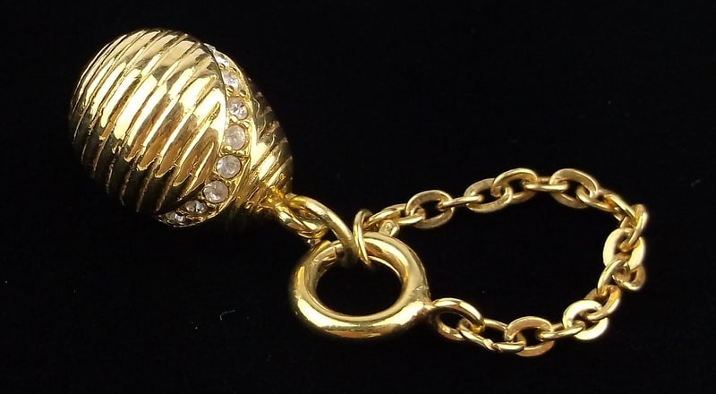 Mint Vintage Joan Rivers Faberge Style Egg Pendant Enameled: Mint Condition, In Like New Condition, Perfect