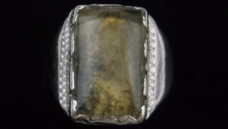Gorgeous Vintage 1950s Sterling Silver Mens Ring 9.5 (1 of 2)