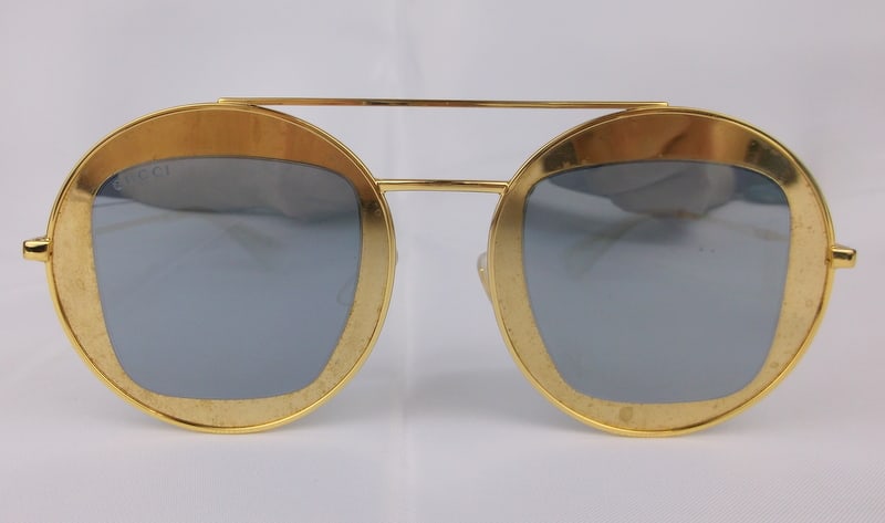 New GUCCI Gold Tone Sunglasses Vegas Shiek (1 of 5)