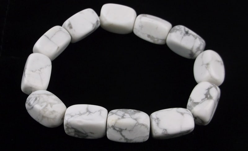 New Big Healing Howlite Nugget Bracelet: new condition