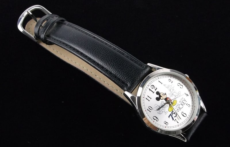 Mint Disney 75 Years Mickey Mouse Watch Works Great New Battery: Mint Condition, In Like New Condition, Perfect