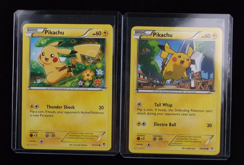 NM-M 2 2014-15 Pokemon Pikachu Trading Cards (1 of 2)