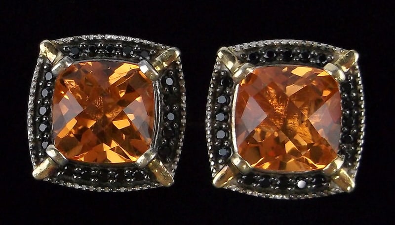 New Big Vint Designer Gold Over Sterling 10cttw Tourmaline Ring 6: Solid Sterling Silver Guaranteed, in Brand New Never Worn Condition.