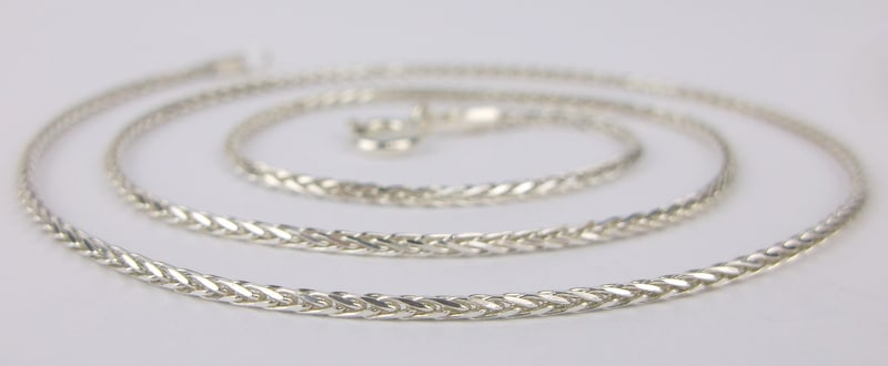 Mint Vintage Italian Sterling Silver Soft Chain Necklace 16" (1 of 2)